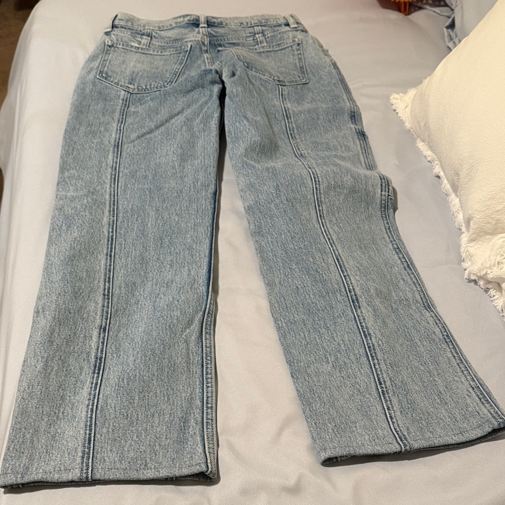 Abercrombie & Fitch Light Blue Denim Pants - Picture 6 of 6